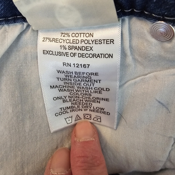 Laurie Felt Knit Clean Jeans Straight 3X Plus Denim Blue New - Picture 10 of 16